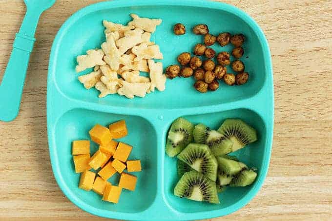 roasted chickpea snack plate
