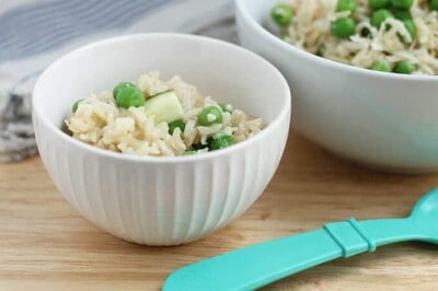 baked brown rice risotto bowls