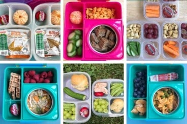 lunchbox ideas for kids in grid