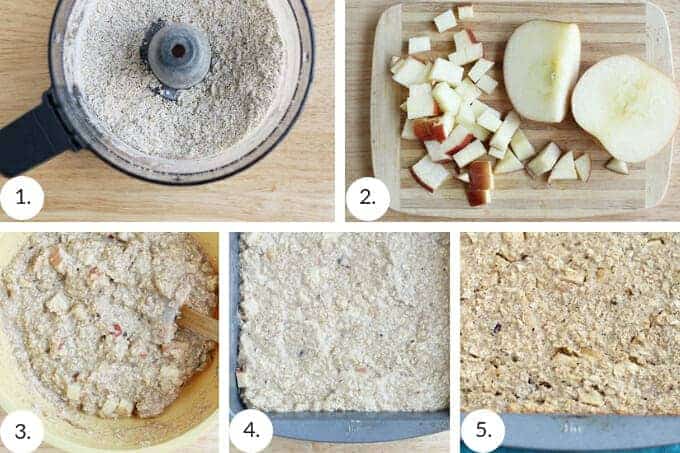 how to make oatmeal apple bread step by step