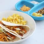 parent and kids roasted sweet potato taco plates