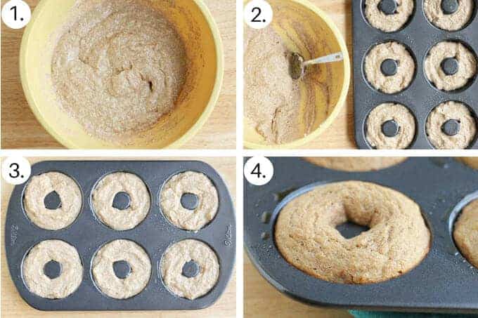 how to make baked apple donuts step by step