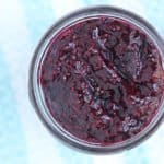 blueberry chia seed jam in jar