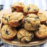 blueberry-banana-zucchini-muffins-on-plate