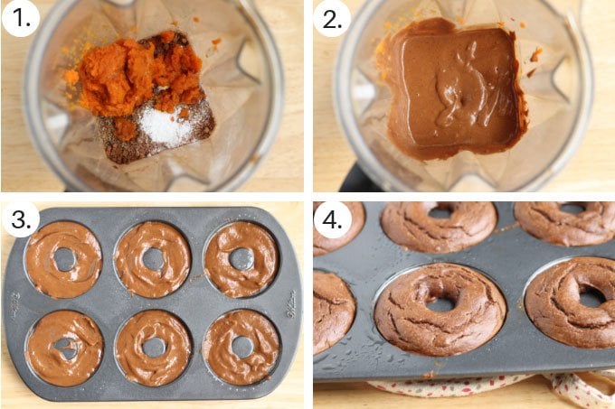 how to make baked pumpkin donuts step by step