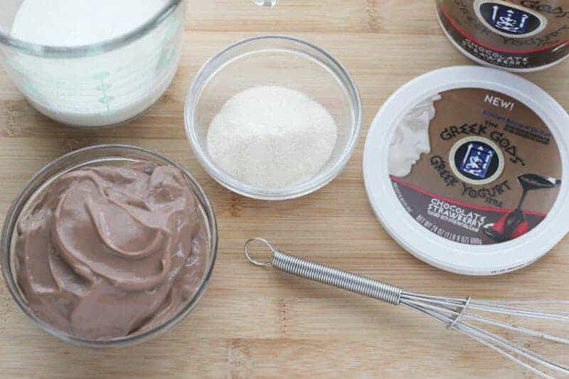 ingredients for chocolate yogurt gummies