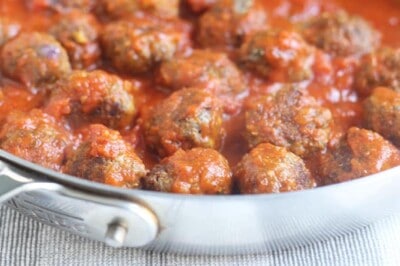 mini-meatballs-in-skillet-with-sauce
