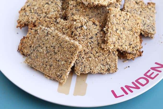 peanut butter granola bars on a plate