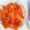 sauteed carrots on a plate