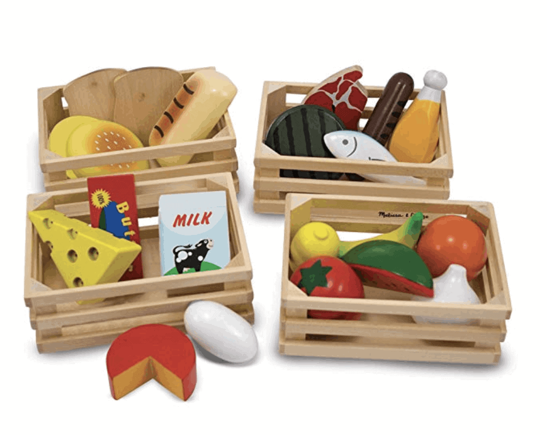 Melissa and Doug food groups play set