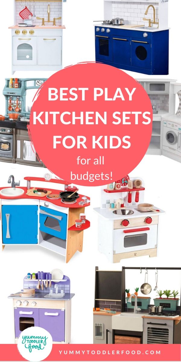 Teamson Kids Berlin Modern Kids Play Kitchen, Toddler Pretend Play Set with Accessories
