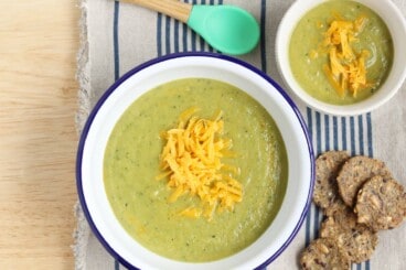 broccoli-cheddar-soup-in-white-bowls