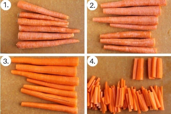 how to make roasted carrots step by step grid