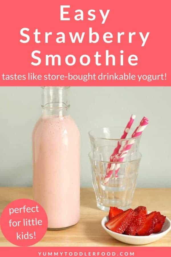 strawberry smoothie in storage jars