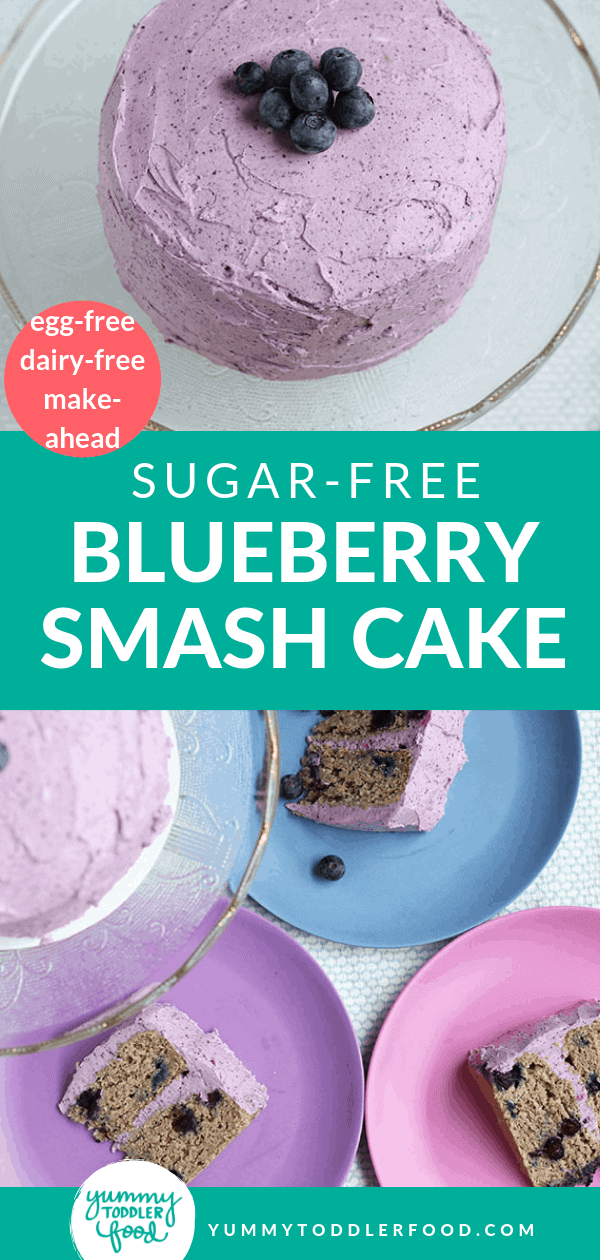 how to make blueberry first birthday cake step by step process.