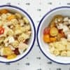 healthy pasta salad in two bowls