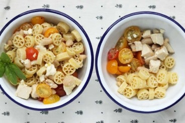 healthy-pasta-salad-in-white-bowls