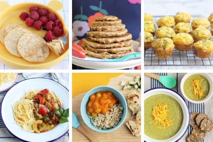 fall meal plan image with 6 squares