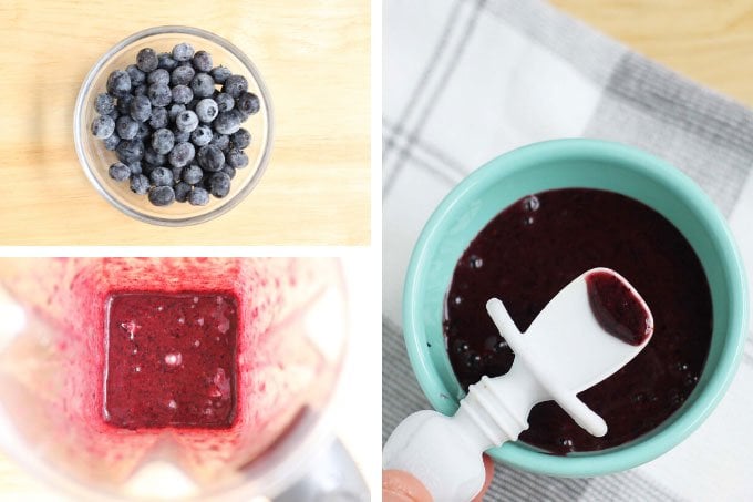 how to make blueberry puree
