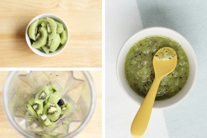 how to make kiwi baby food puree