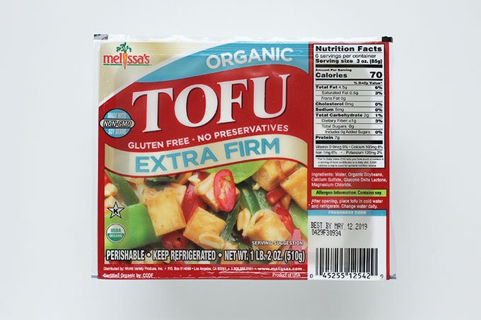 extra firm tofu package