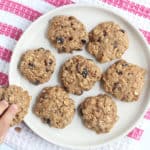 healthy-oatmeal-raisin-cookies-with-toddler-hand