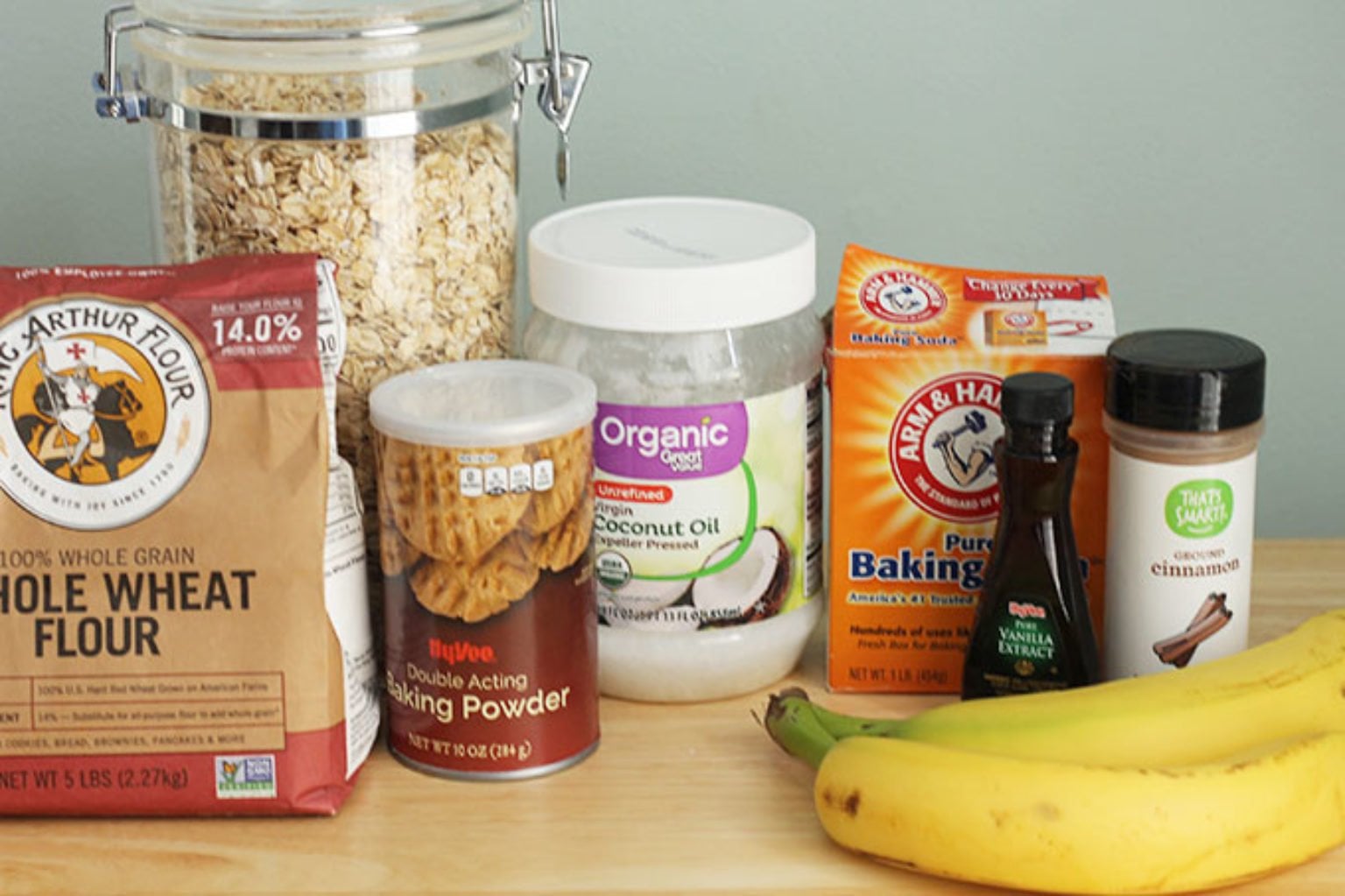 ingredients in sugar free banana muffins