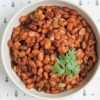 pinto beans recipe in white bowl