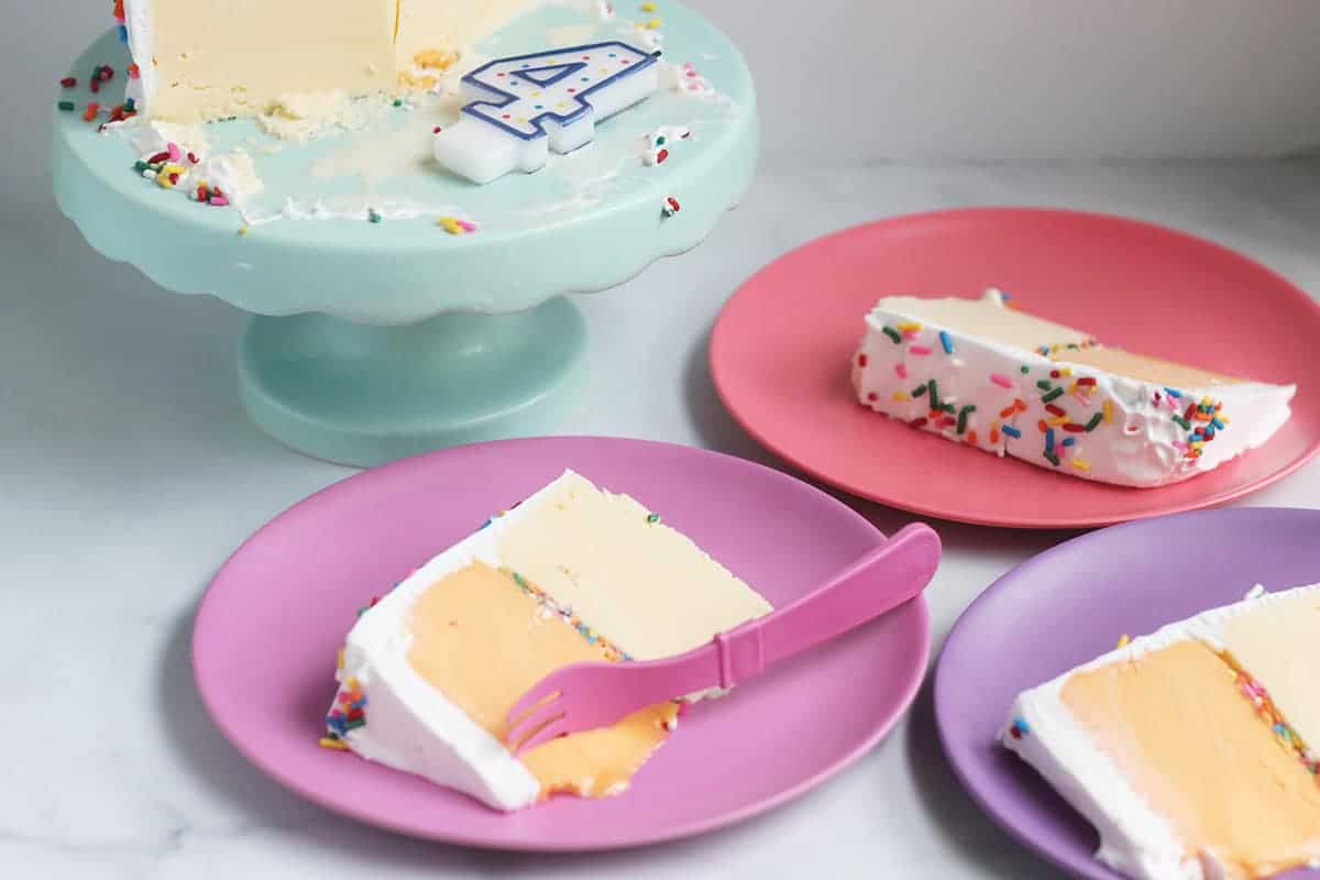 Easy Homemade Ice Cream Cake (Just 3 Ingredients!)