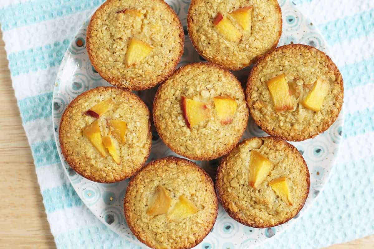 Easy Peach Muffins (For Fresh or Frozen Peaches)