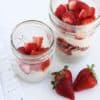 strawberry overnight oats in mason jars
