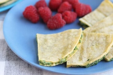 spinach-quesadillas-on-blue-plate