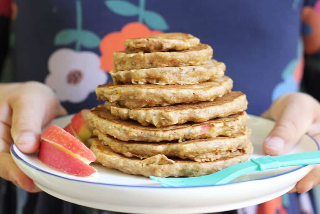 stack-of-apple-pancakes