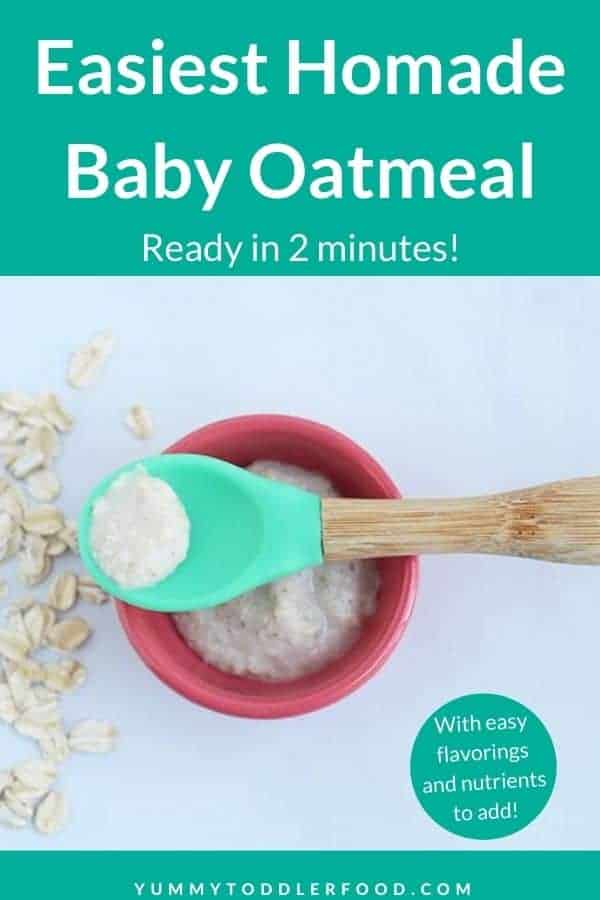 Easy Baby Oatmeal (and Easy Ways to Flavor It)