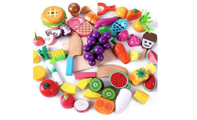 Fun Cutting Fruit Vegetable Food Pretend Play Children Kid Educational Toy Gift 
