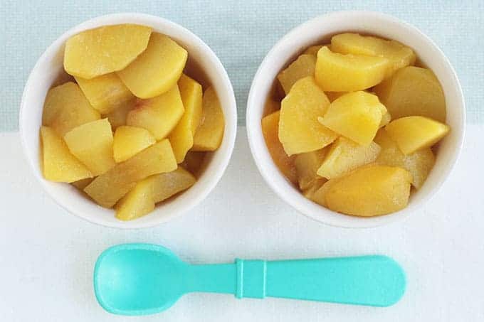 stewed-peaches-in-white-bowls