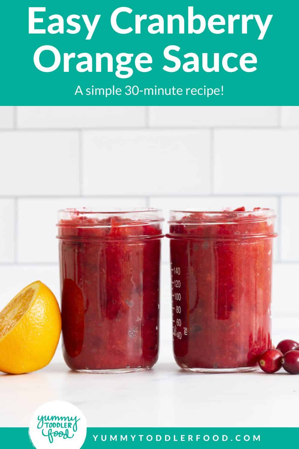 how to make cranberry orange sauce in grid of 2 images.