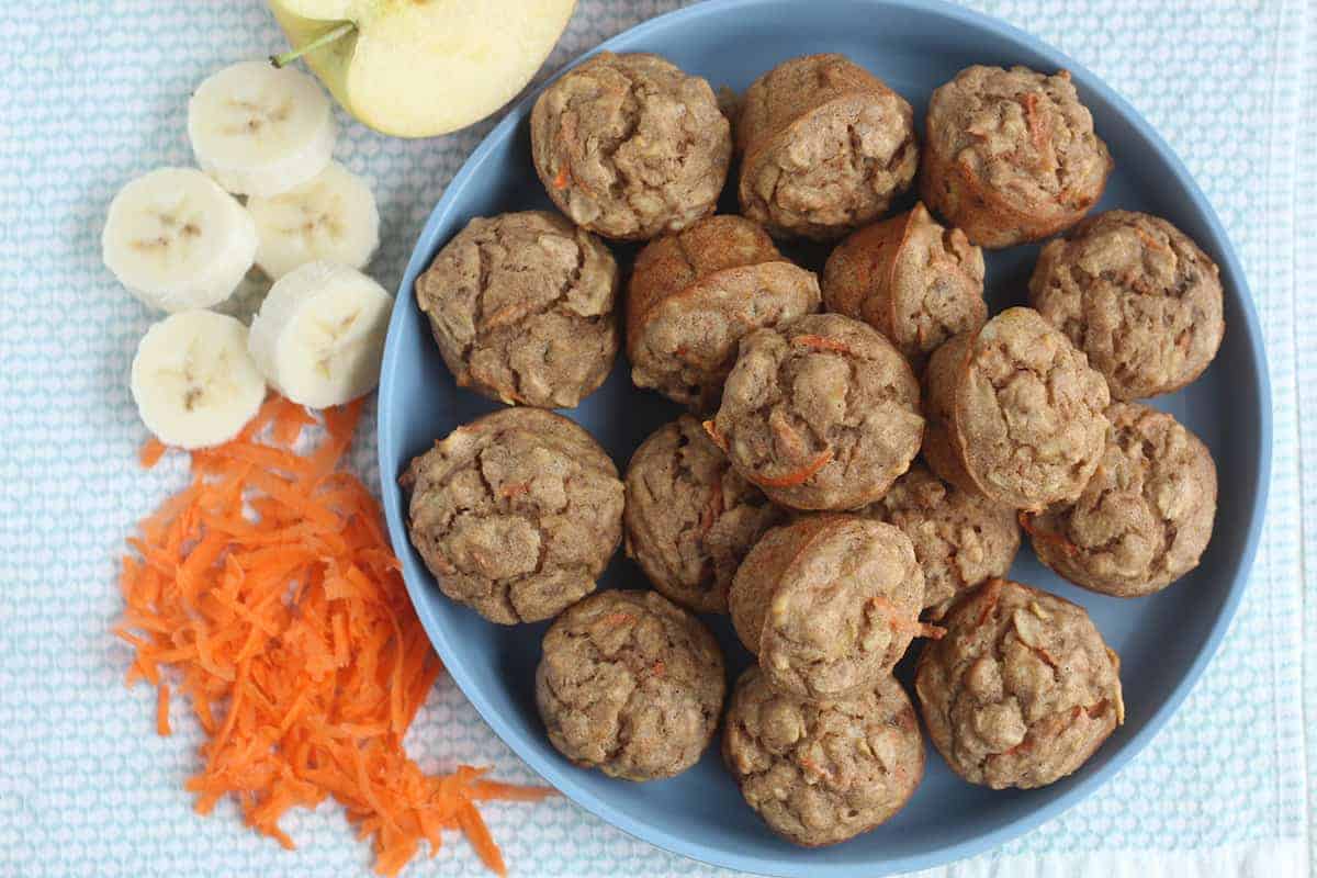 ABC Baby Muffins (with Apple, Banana, and Carrot!)