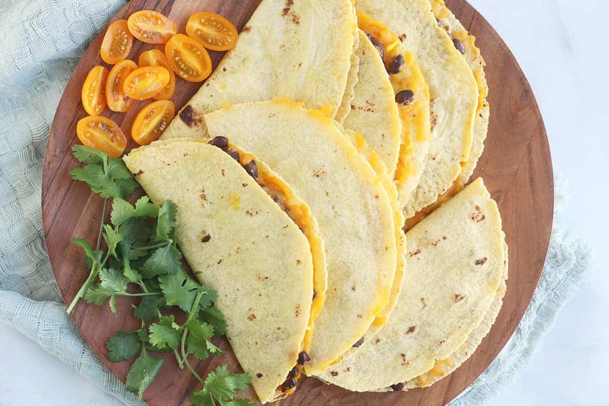 sheet-pan-quesadillas-on-platter