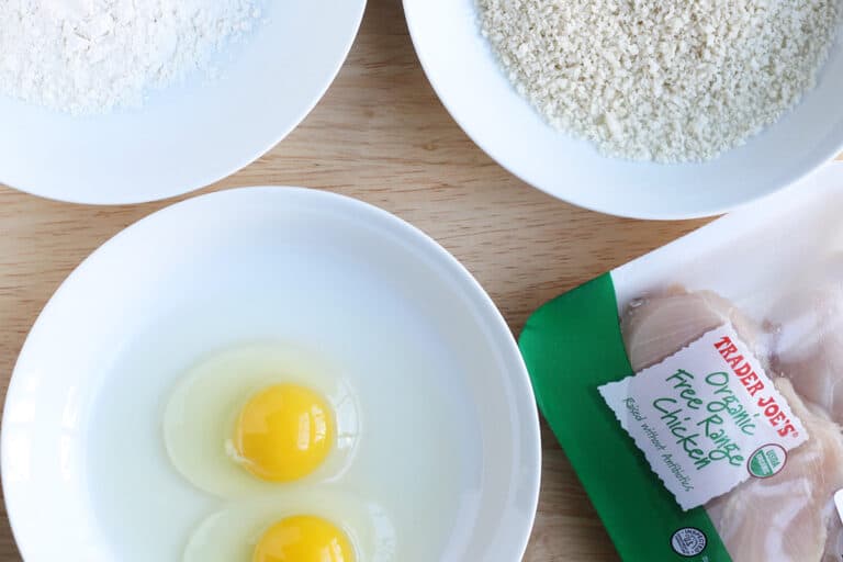 Crispy Baked Chicken Nuggets (4 Ingredients. SO Crispy!)
