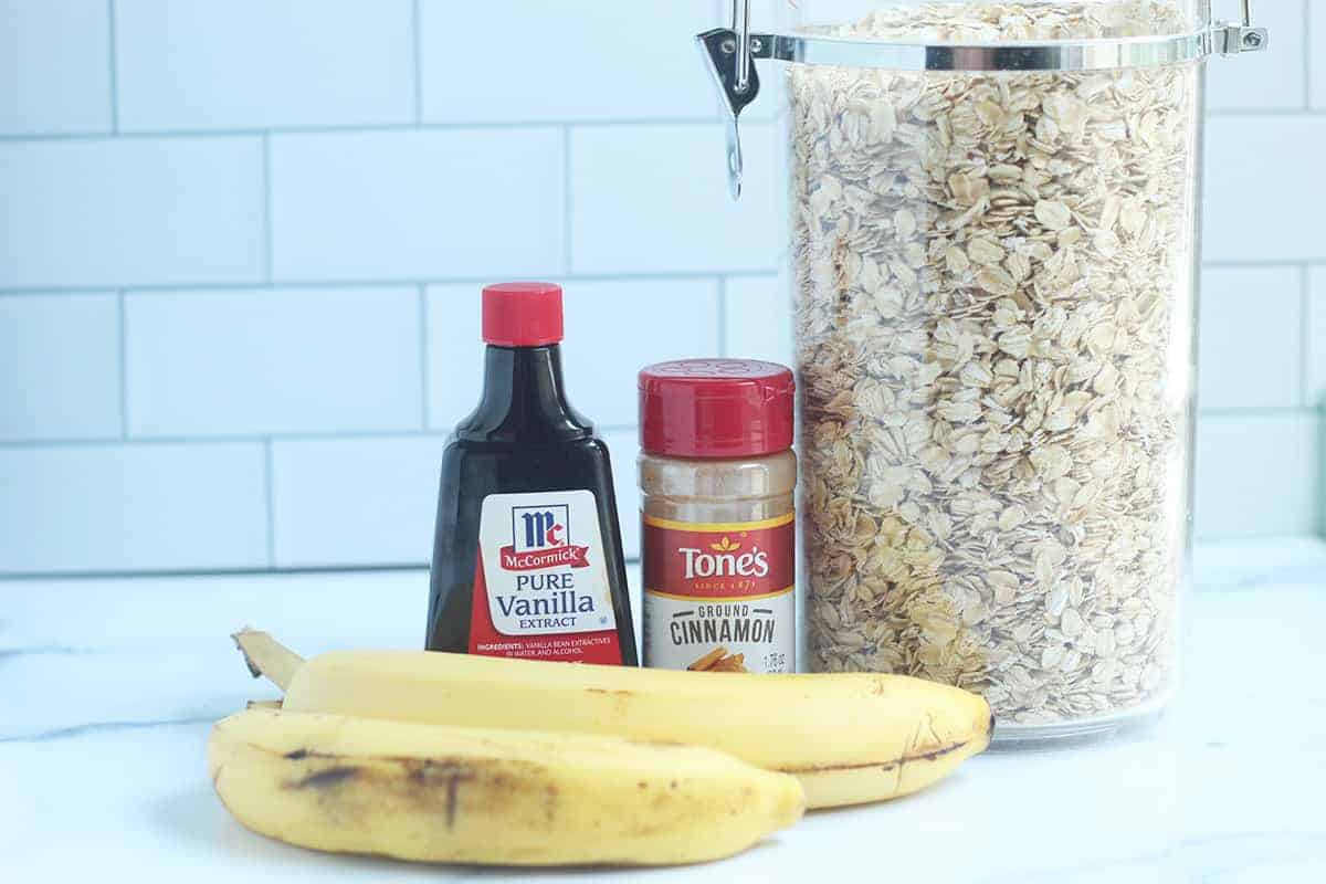 ingredients in banana bread oatmeal