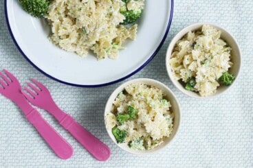creamy-broccoli-pasta-in-white-bowls