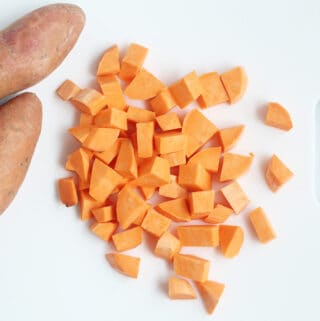 cut-sweet-potato-on-white-cutting-board
