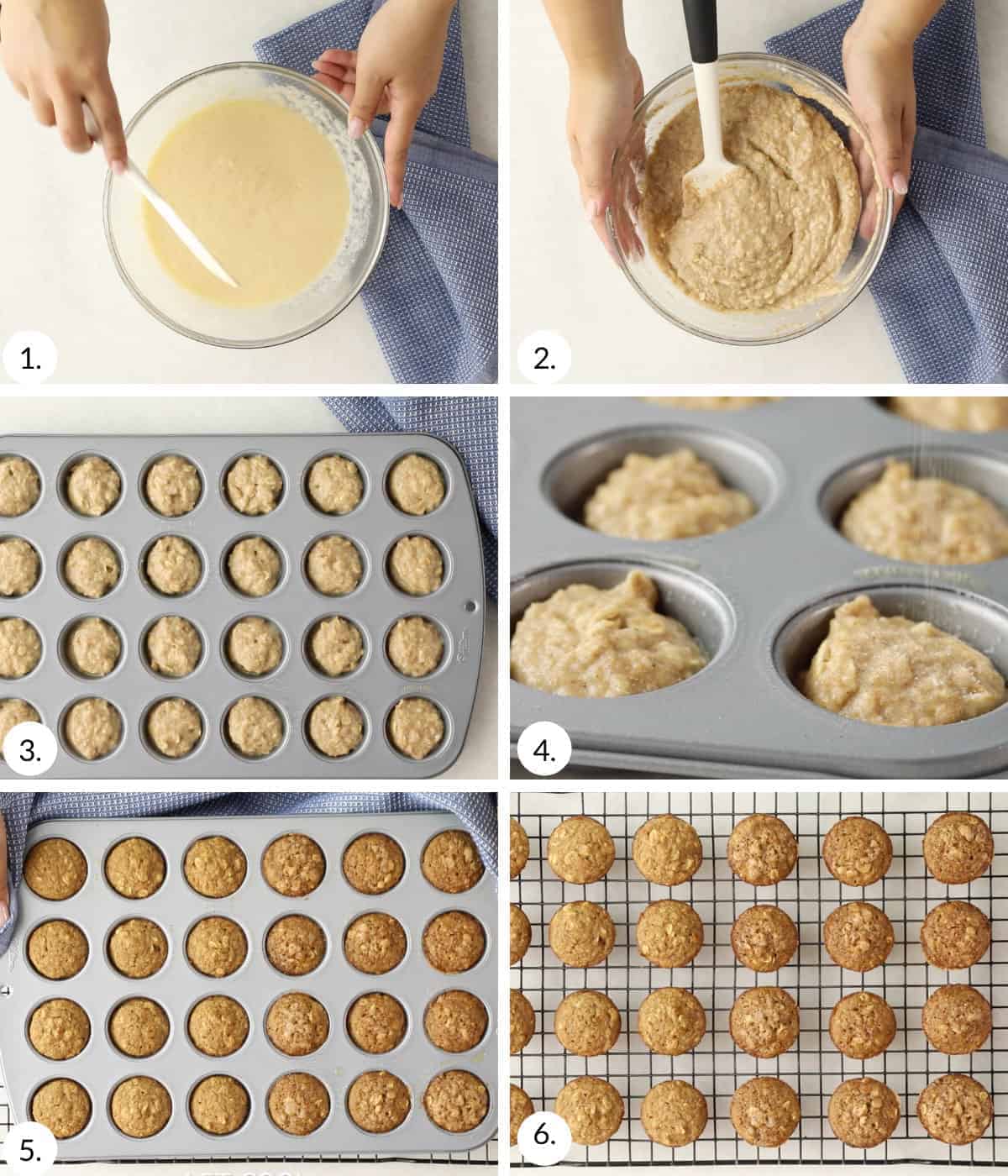 how to make applesauce muffins step by step