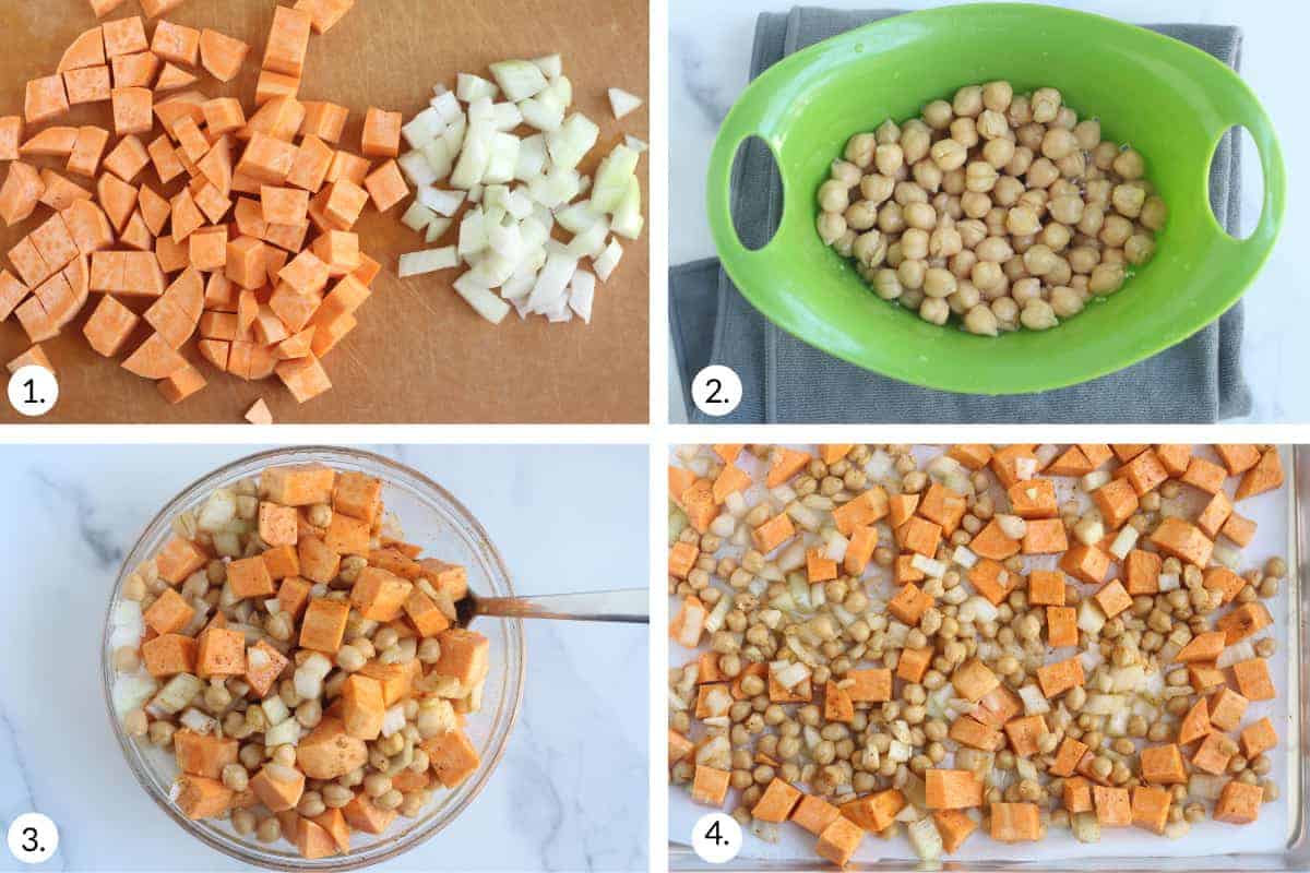 how to make sweet potato hash step by step