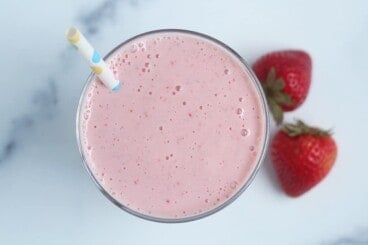 lactation smoothie in cup.