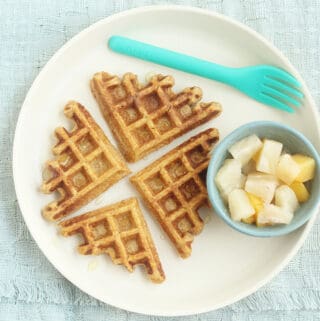 sweet-potato-waffles-on-white-plate