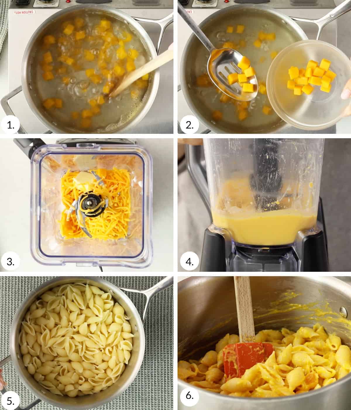 how to make butternut squash mac and cheese step by step