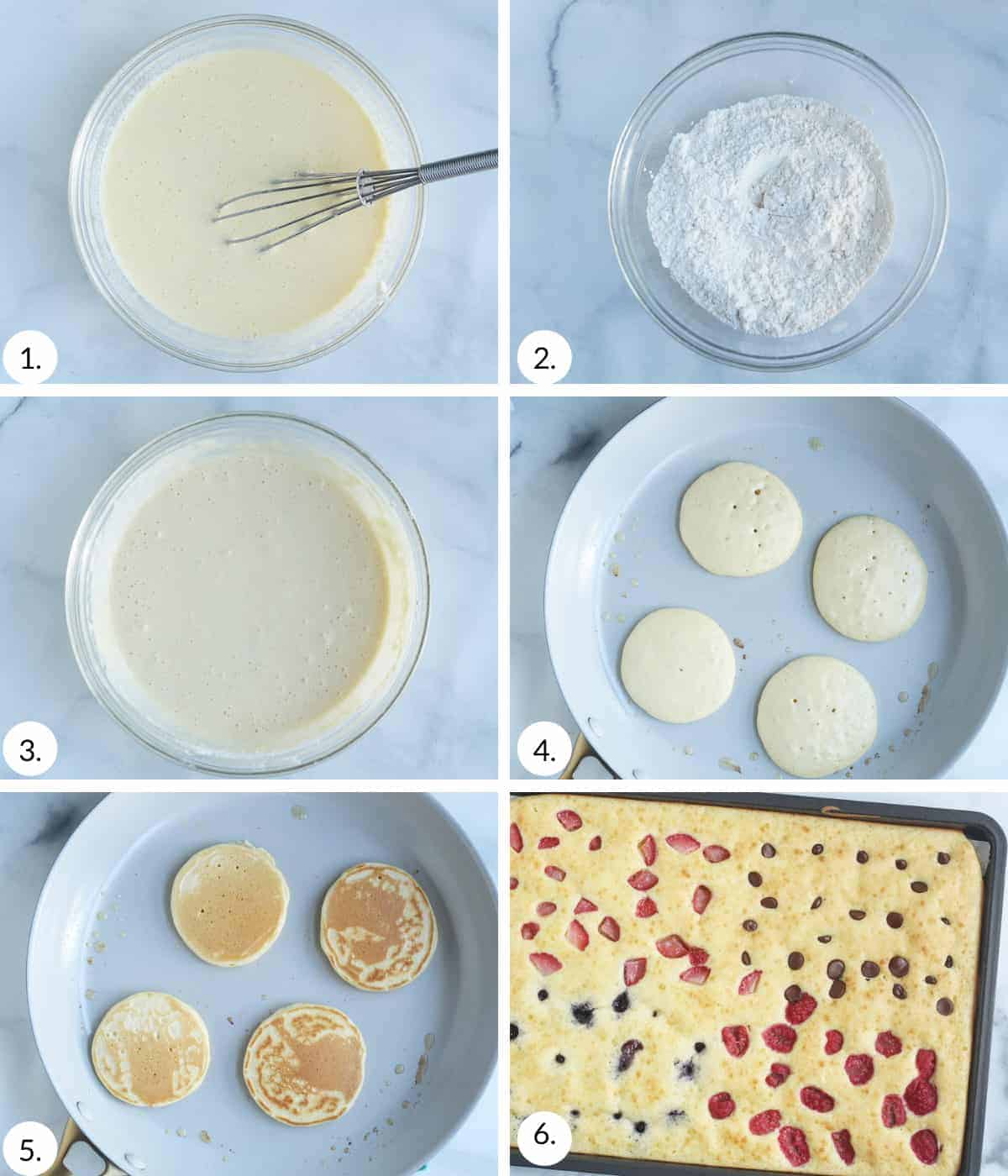 how to make yogurt pancakes step by step