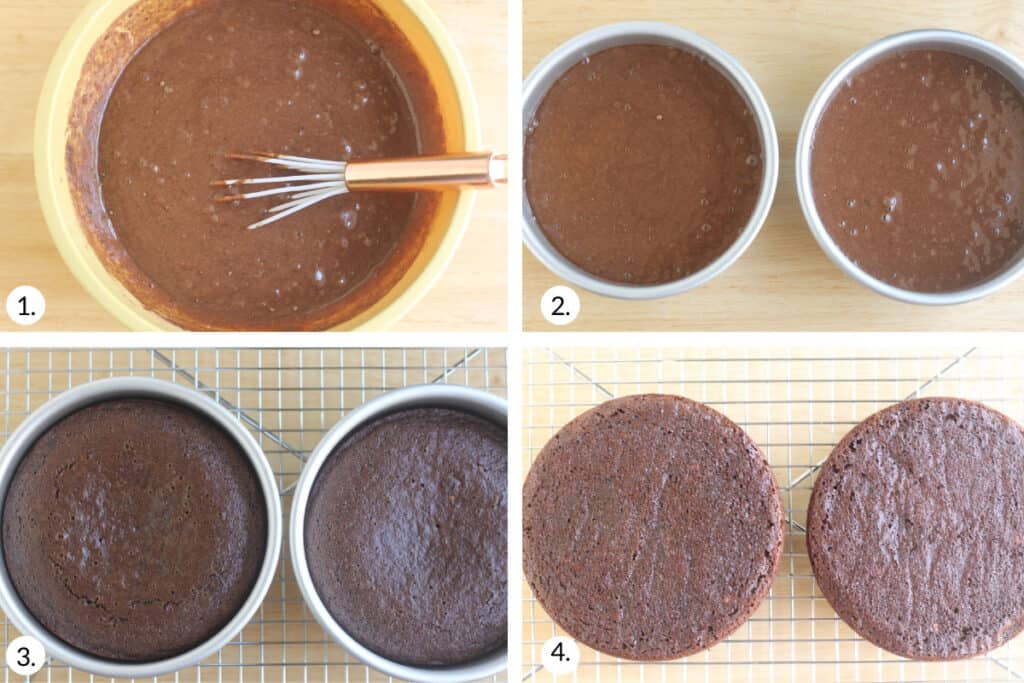 how to make healthy chocolate cake step by step.